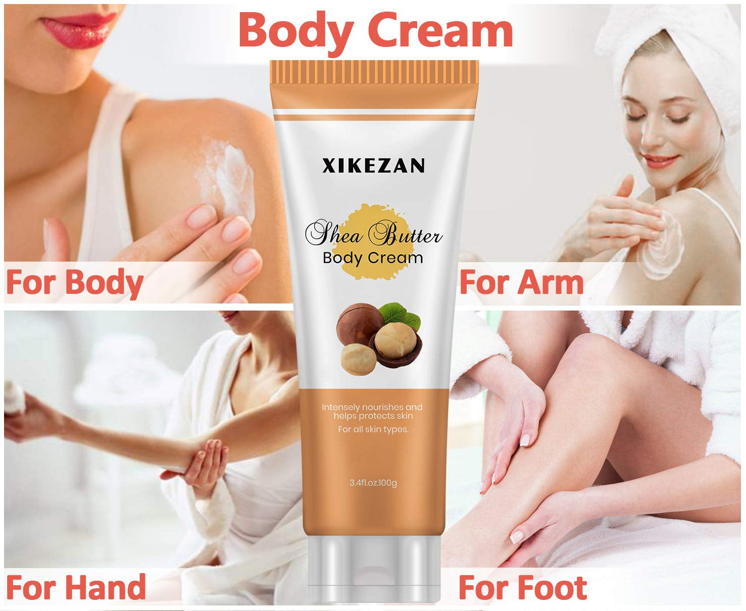 Body Scrub,9 Packs Travel Size Foot Hand Care Scrub & Body Cream for Skin Care Exfoliating & Moisturizing,Unique Birthday Christmas Gifts Valentines Day Gifts for Her Women Mom Wife Stocking Stuffers Health & Beauty > Personal Care > Foot Care XIKEZAN   