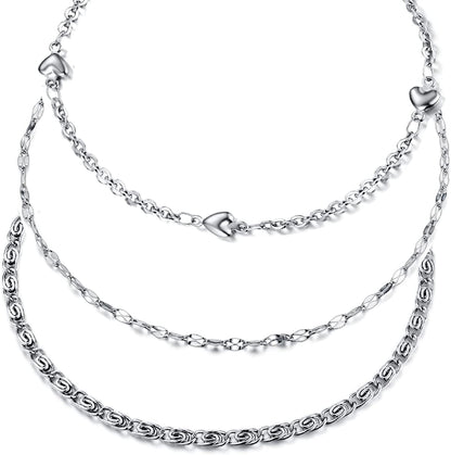 Hoduar Stainless Steel Anklet for Women, Non-Fading Dainty Heart Ankle Bracelets Foot Chain Jewelry for Women Apparel & Accessories > Jewelry > Anklets hoduar d:heart  