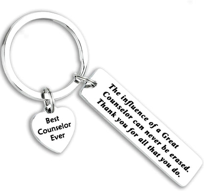 Kivosliviz Counselor Gifts Thank You Gifts for Counselors Best Counselor Ever School Counselor Jewelry Apparel & Accessories > Jewelry > Bracelets Anrrion the influence keychain  