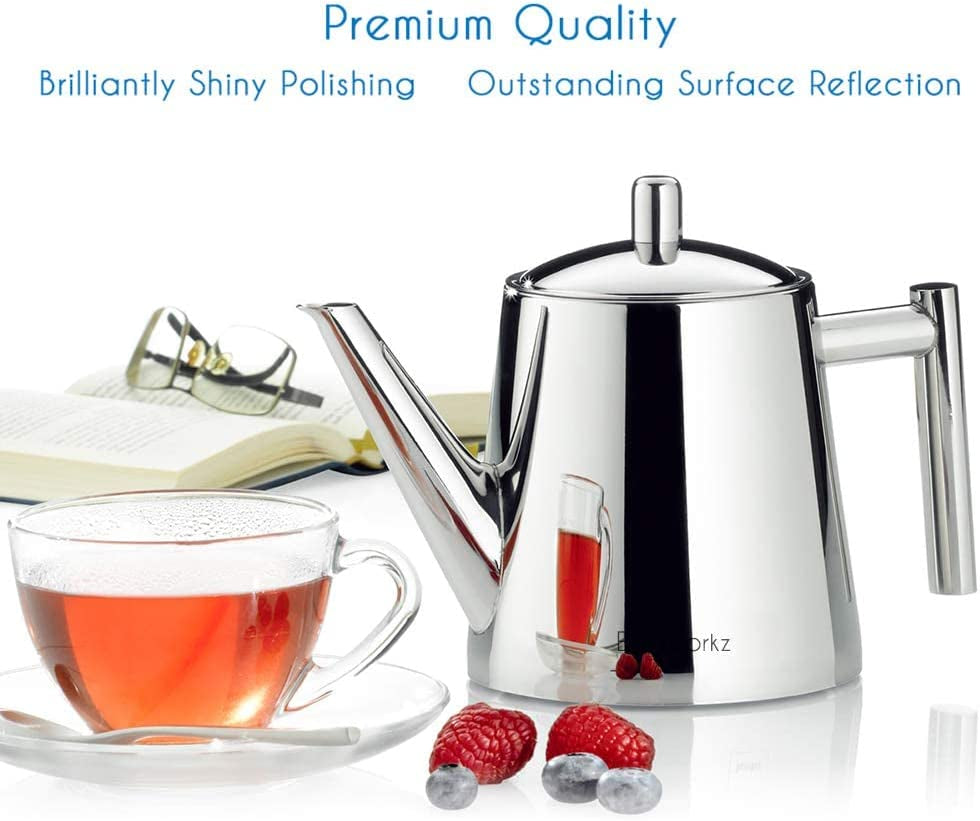 Easyworkz Stainless Steel Teapot with Removeable Infuser 27 Oz Stovetop Tea Maker for Fruit Herbal and Infusion Tea Apparel & Accessories > Jewelry > Bracelets Easyworkz   