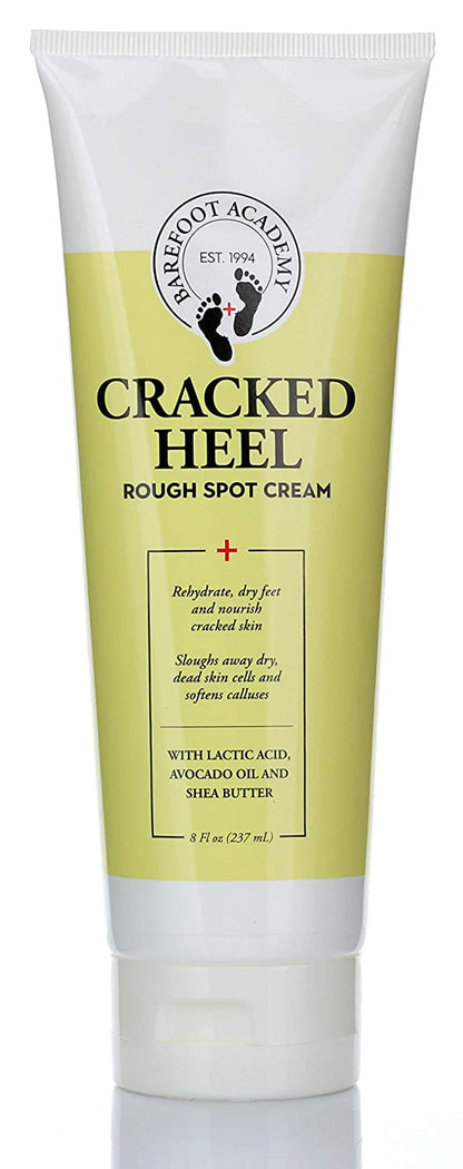 Barefoot Academy Heavy Duty Foot Care Scrub & Moisturizer Cream for Calluses, Dead Skin, Tough Heels, Cracked Heels, & Rough Spots on Feet, Skin Care for Feet, Large 8 Fl Oz (Cracked Heal Foot Cream) Health & Beauty > Personal Care > Foot Care Barefoot Academy Cracked Heal Foot Cream  