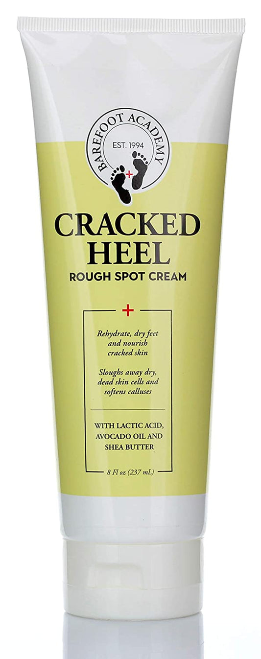 Barefoot Academy Heavy Duty Foot Care Scrub & Moisturizer Cream for Calluses, Dead Skin, Tough Heels, Cracked Heels, & Rough Spots on Feet, Skin Care for Feet, Large 8 Fl Oz (Cracked Heal Foot Cream) Health & Beauty > Personal Care > Foot Care Barefoot Academy Cracked Heal Foot Cream  