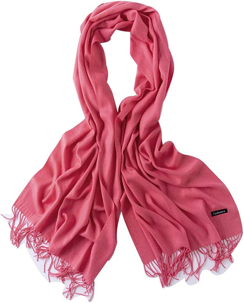 Bellonesc Cashmere Scarf Shawls for Women and Men Apparel & Accessories > Clothing Accessories > Scarves & Shawls Beillonesc Watermelon Red  