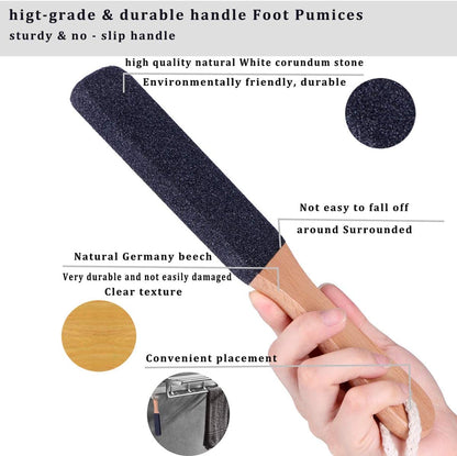 Vridale Pumice Stones for Feet Lava Pumice Stone Foot File Callus Removal Foot Scrubber for Hands Care Foot Exfoliation Dead Skin Remover with Handle Health & Beauty > Personal Care > Foot Care Vridale   