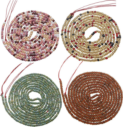 Taouzi Waist Beads for Women Colorful Beaded Body Chain Elastic String Waist Chain Beach Bikini Belly Chains Summer Jewelry for Women Girls Apparel & Accessories > Jewelry > Body Jewelry Taouzi StyleD 50Inch  