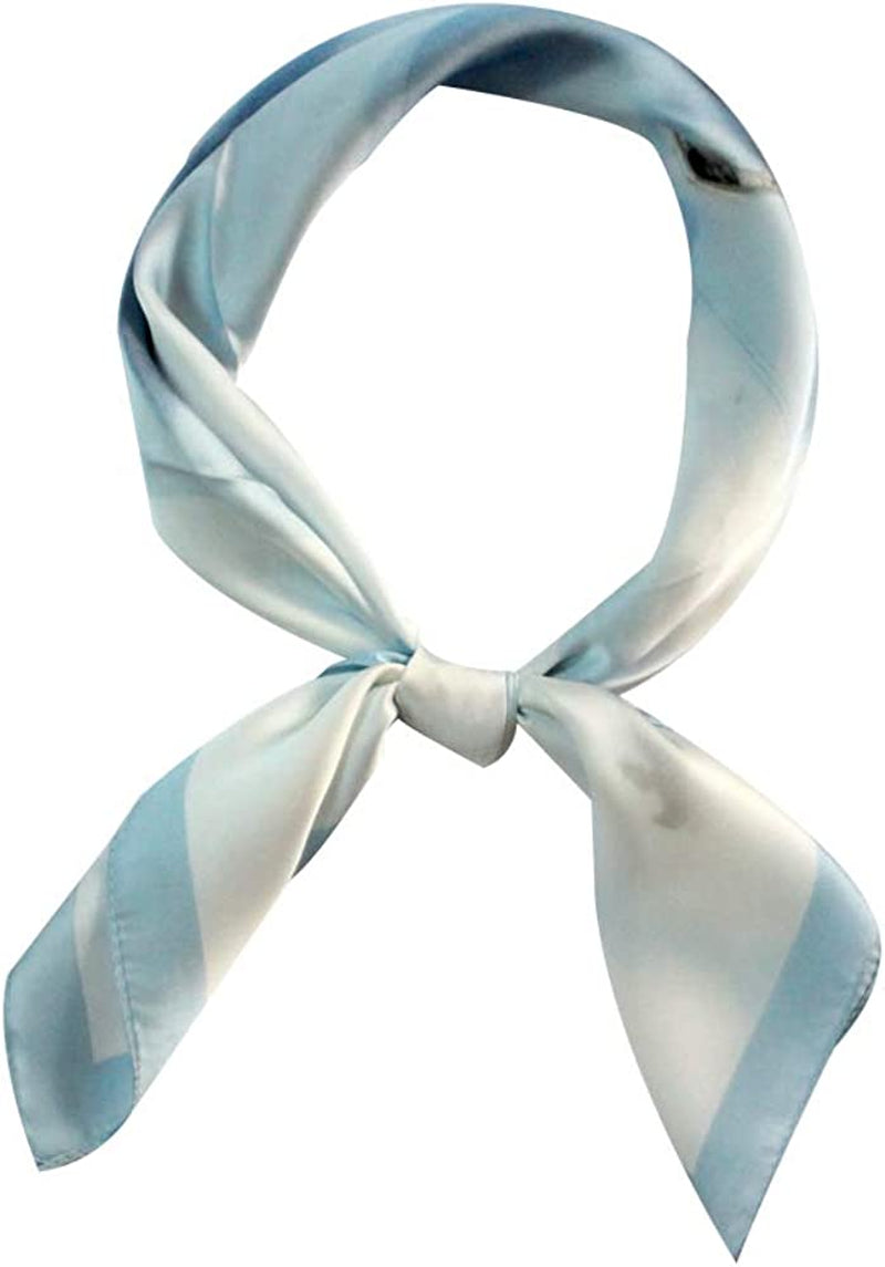Women'S Fashion Soft Large Satin Square Chiffon Polyester Scarf Set Head Neck Multiuse Solid Colors Available Apparel & Accessories > Clothing Accessories > Bandanas & Headties Persmileful Landscape  