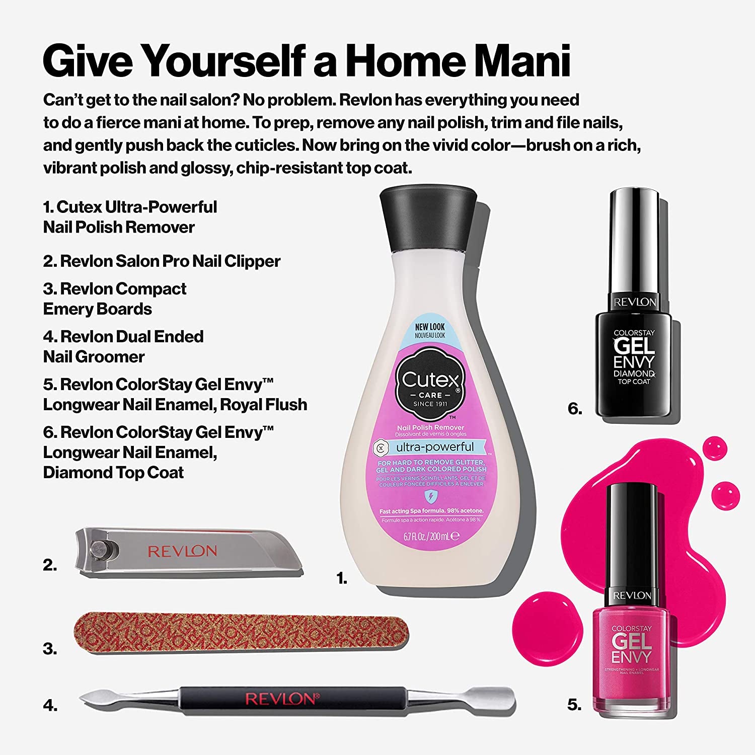 Compact Nail File by Revlon, Dual Sided Nail Care Tool, Smooths & Shapes Nails, Easy to Use, Compact Emery Boards (Pack of 24) Health & Beauty > Personal Care > Cosmetics > Cosmetic Tools > Nail Tools REVLON   