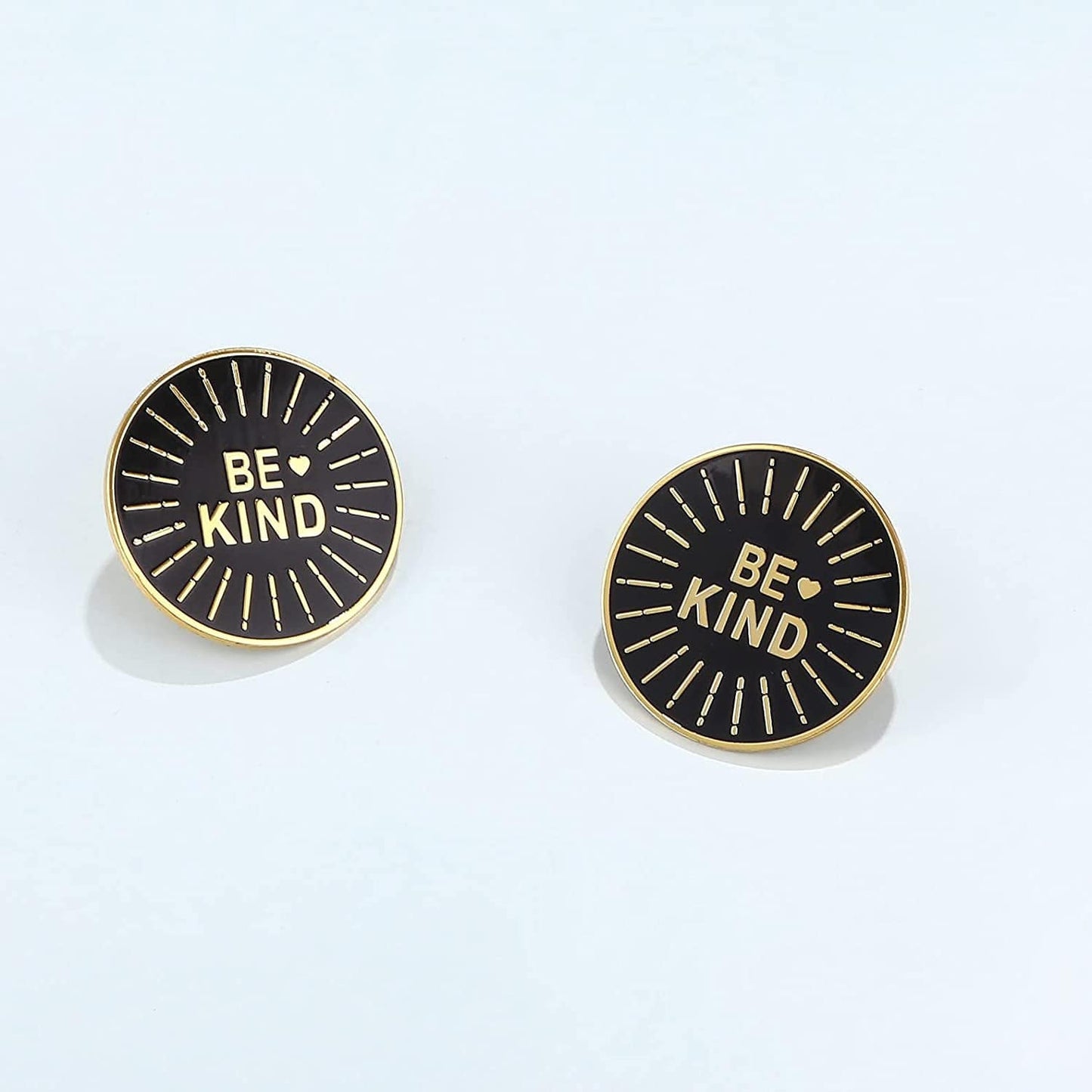 Be Kind Motivational Positive Enamel Lapel Pin Brooch Badge 1.2'' Diameter Premium Gift