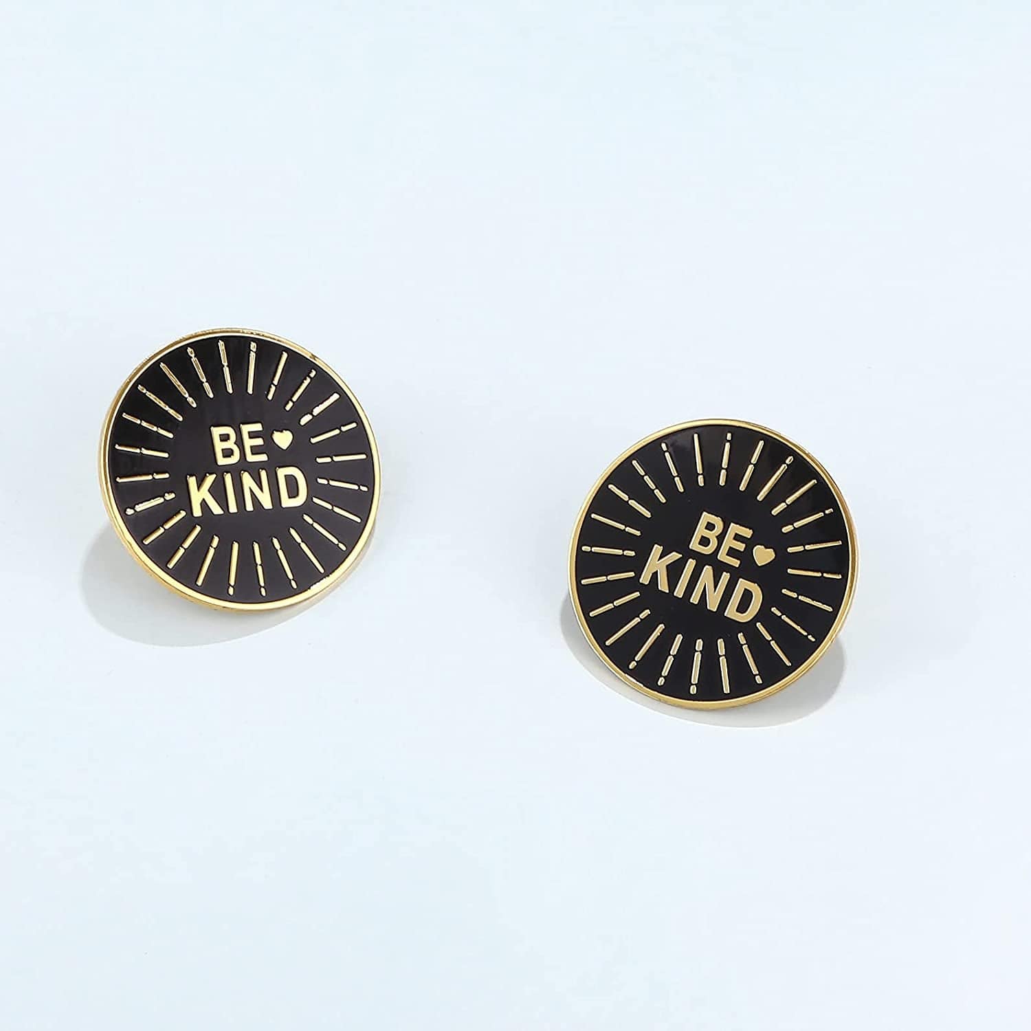 Be Kind Motivational Positive Enamel Lapel Pin Brooch Badge 1.2'' Diameter Premium Gift