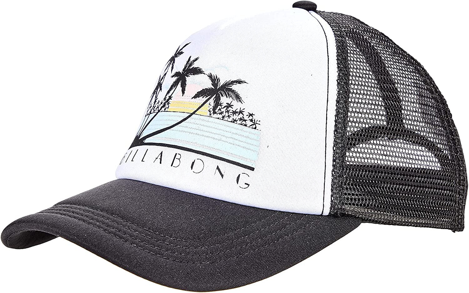 Billabong Women'S across Waves Adjustable Trucker Hat Apparel & Accessories > Clothing Accessories > Hats Billabong Black Sands One Size 