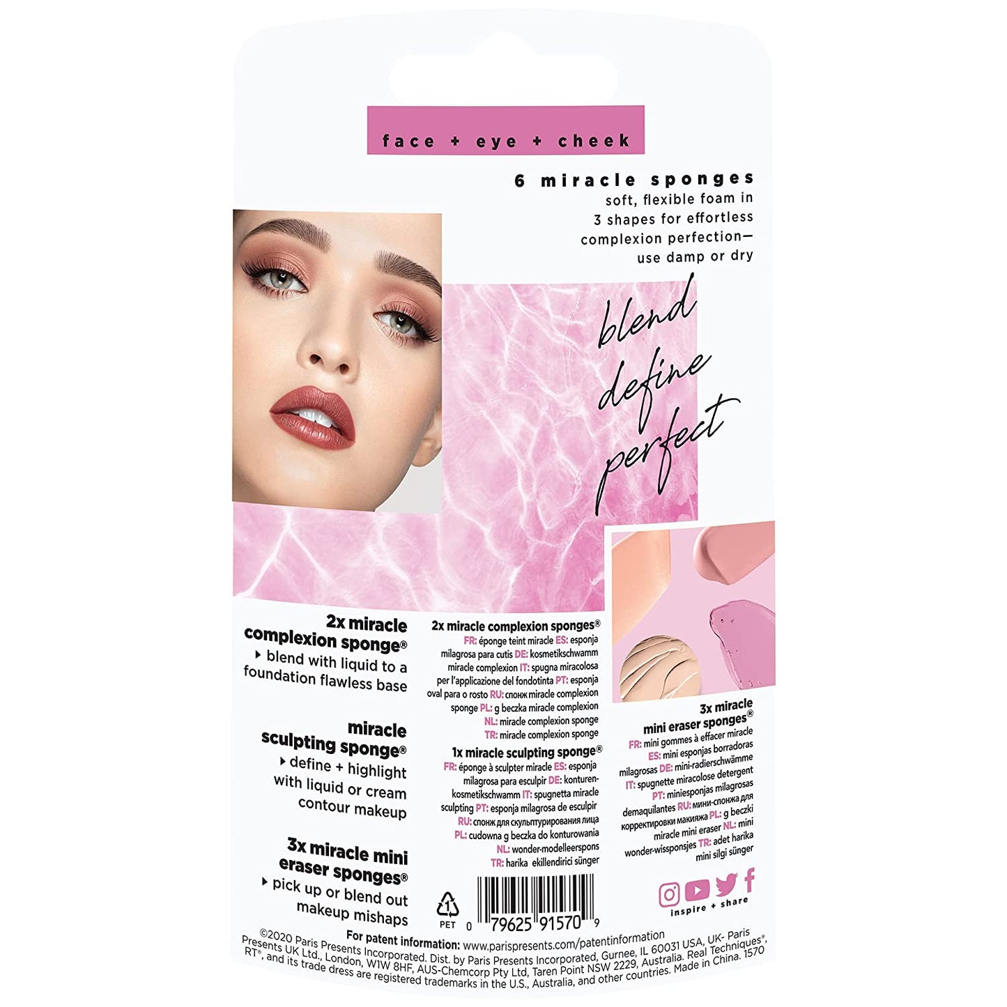 Real Techniques Miracle Complexion Assorted Beauty Sponges Makeup Blender, for Blending & Sculpting, Full Coverage, Professional Makeup Tool, Cruelty Free, Vegan, Latex Free, 6 Piece Sponge Set Health & Beauty > Personal Care > Cosmetics > Cosmetic Tools > Makeup Tools Real Techniques   