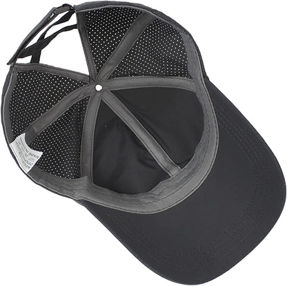 Mukeyo Womens Criss Cross Ponytail Baseball Cap Adjustable Messy High Bun Ponycap Quick Drying Hat Apparel & Accessories > Clothing Accessories > Hats KYLIE MAX   