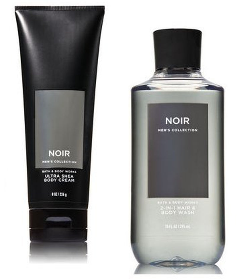 Bath and Body Works Men'S Collection Ultra Shea Body Cream & 2 in 1 Hair and Body Wash NOIR. Health & Beauty > Personal Care > Cosmetics > Bath & Body Bath & Body Works   