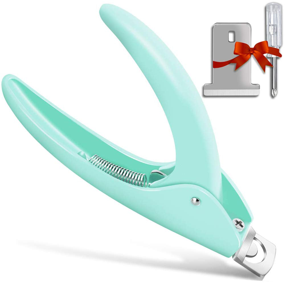 Nail Tip Clipper Edge Cutter Adjustable Stainless Steel False Artificial Acrylic Fake Trimmer Manicure Pedicure Sharp Rustproof Blade Clip Tool for Salon Home Art,Beauty Design DIY Use Rose Red Health & Beauty > Personal Care > Cosmetics > Cosmetic Tools > Nail Tools BELLEBOOST Green  