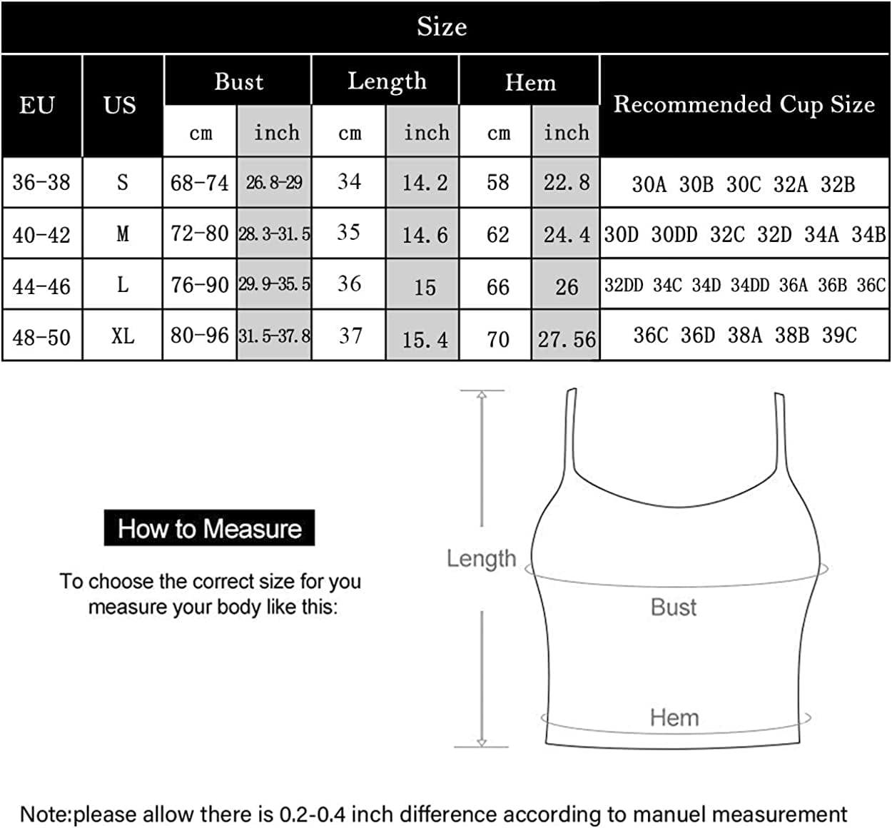 Becfort Women Padded Sports Bra Longline Tank Tops Fitness Workout Running Gym Yoga Bra