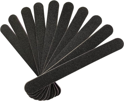 Nail File 10 PCS Professional Double Sided 100/180 Grit Nail Files Emery Board Black Manicure Pedicure Tool and Nail Buffering Files Health & Beauty > Personal Care > Cosmetics > Cosmetic Tools > Nail Tools HeeYaa   