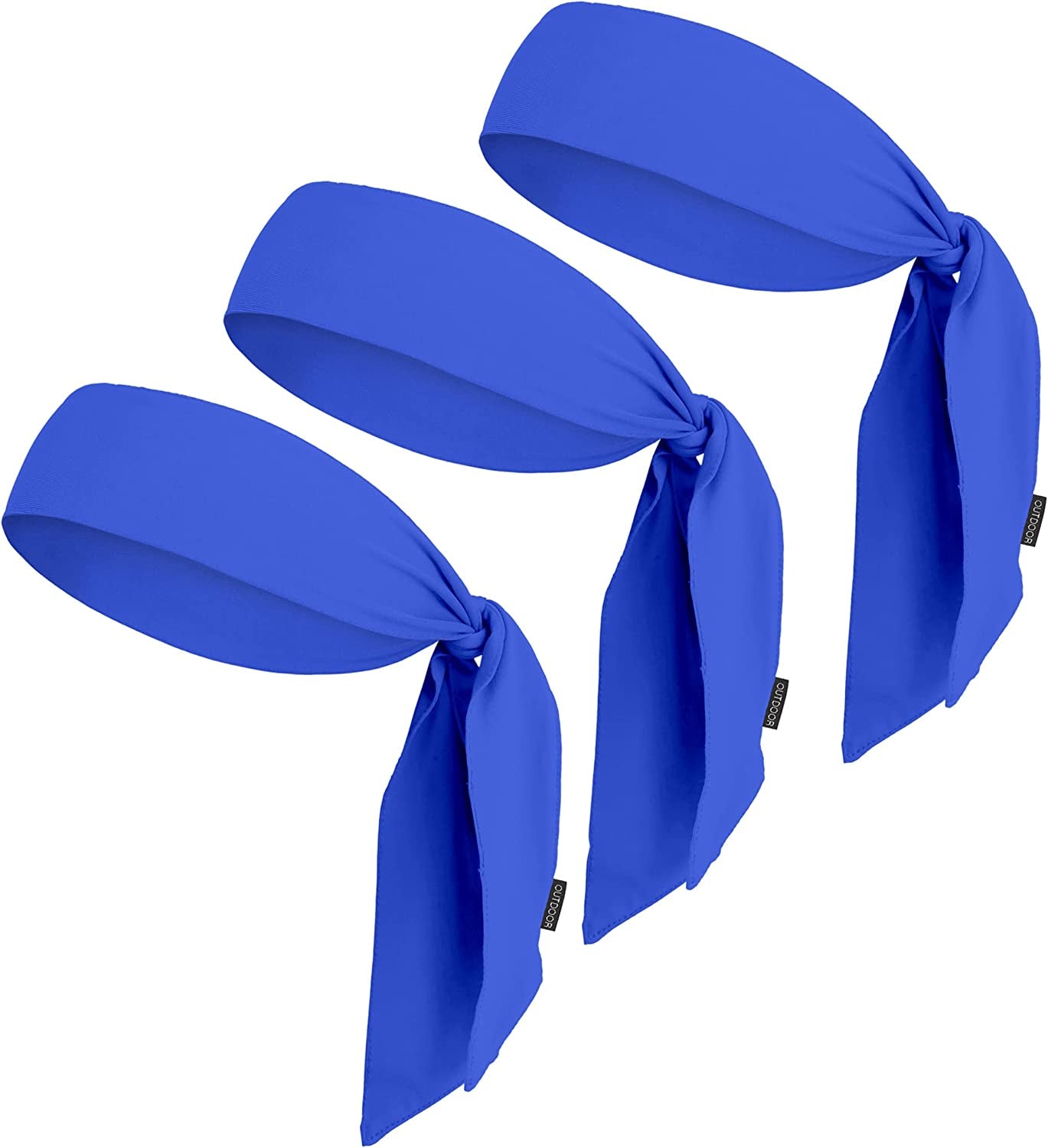 Tie Headband for Women, Men, & Kids - Karate Headband, Ninja Headbands, Tie Headbands for Muay Thai, Softball, Basketball, Sports & Tennis - Pirate & Athletic Headbands - Sweat Wicking Headband Apparel & Accessories > Clothing Accessories > Bandanas & Headties OutdoorEssentials 3 Navy Blue  