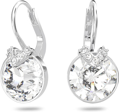 Bella Earrings Jewelry Collection, Gray Crystals, Pink Crystals, Clear Crystals Clear Crystals
