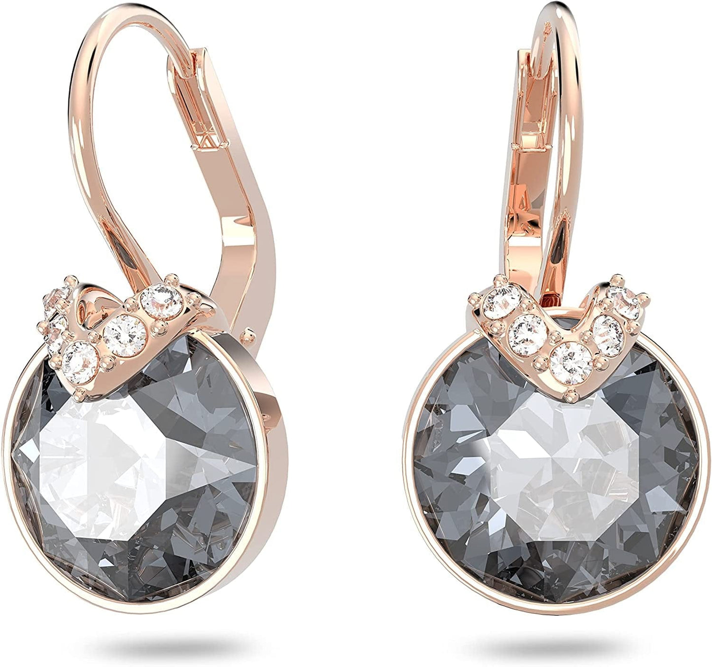 Bella Earrings Jewelry Collection, Gray Crystals, Pink Crystals, Clear Crystals Gray Crystals