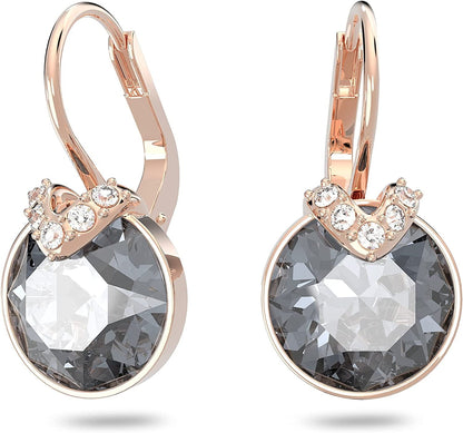 Bella Earrings Jewelry Collection, Gray Crystals, Pink Crystals, Clear Crystals Gray Crystals