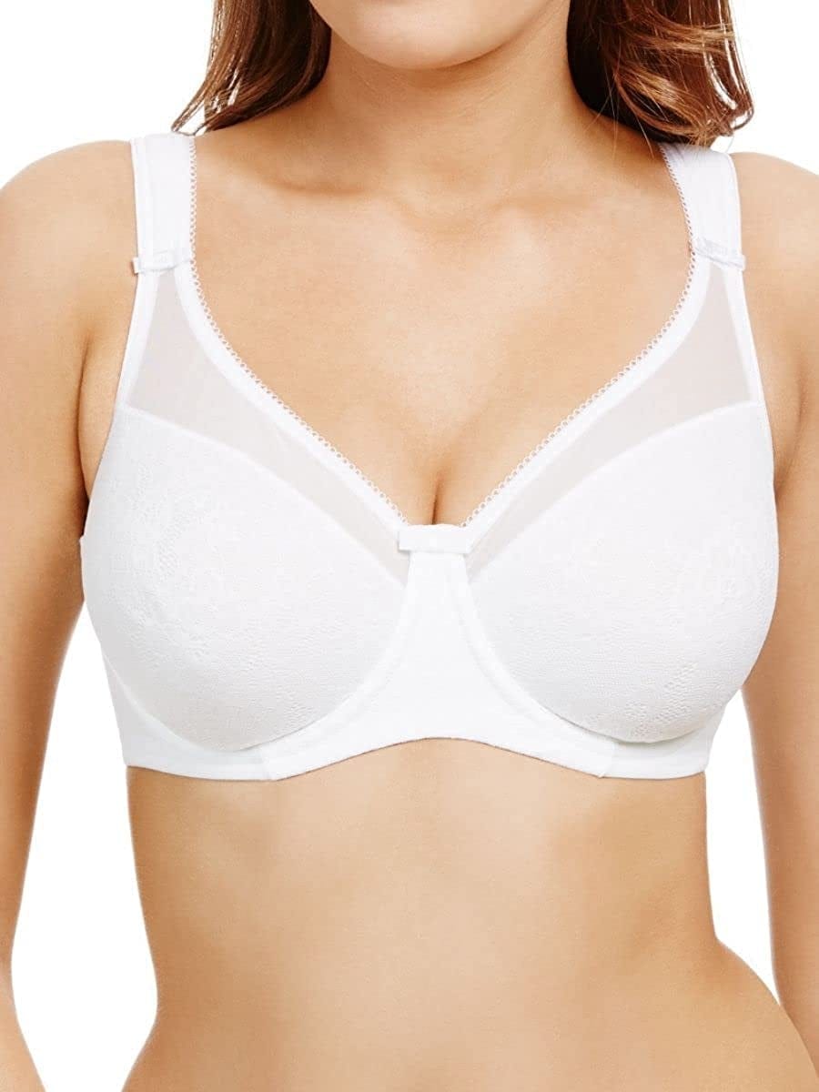 Berlei Women'S Beauty Everyday Minimizer Bra White (White) / 40D