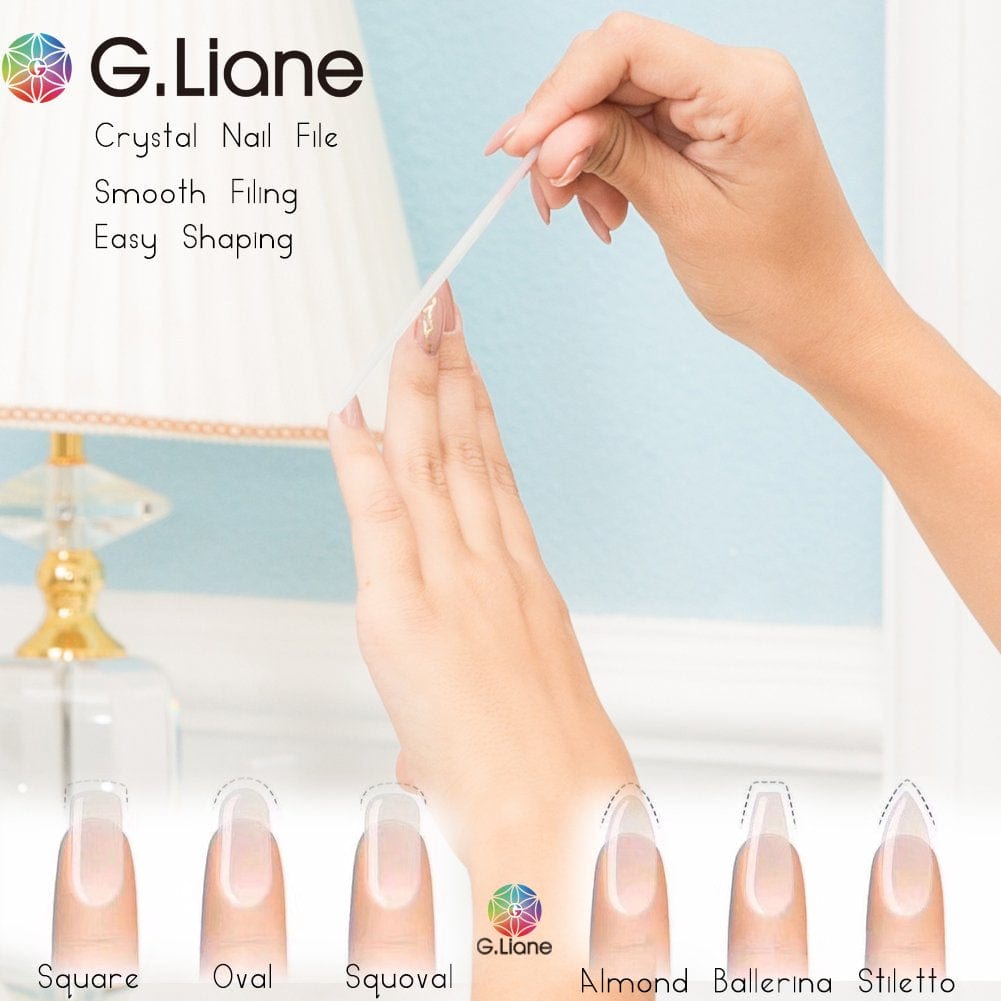 Best Crystal Nail File Set – G.Liane Professional Nail File Manicure Pedicure Kit for Natural Nails Acrylic Nails Gels Nails Manicure Tools for Home and Salon (Rose White) … Health & Beauty > Personal Care > Cosmetics > Cosmetic Tools > Nail Tools G.Liane   