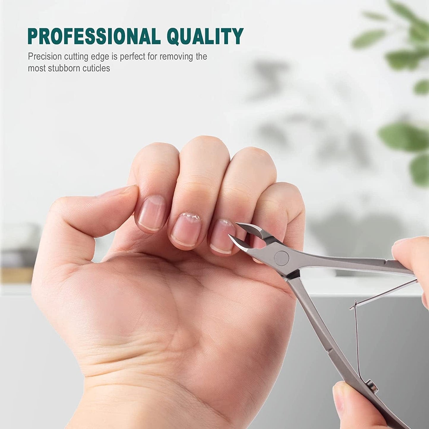 BEZOX Cuticle Clipper with Pushers – 2 in 1 Heavy Duty Stainless Steel Cuticle Tools - Nail Nippers and Cutical Pusher with Anti-Slip Handle and Sharp Blade – 6Mm Jaw Health & Beauty > Personal Care > Cosmetics > Cosmetic Tools > Nail Tools BEZOX   