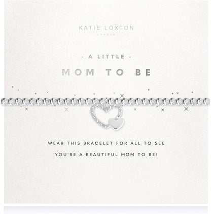 Katie Loxton a Little Family Womens Stretch Adjustable Band Fashion Faceted Charm Bracelet Apparel & Accessories > Jewelry > Bracelets Katie Loxton MOM TO BE  