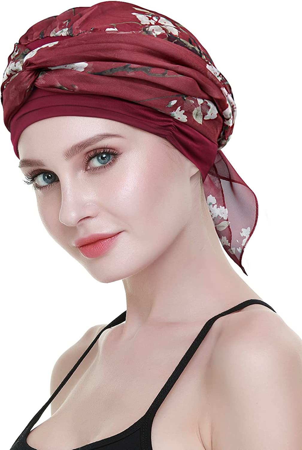Chemo Headwear Headwrap Scarf Cancer Caps Gifts for Hair Loss Women Apparel & Accessories > Clothing Accessories > Bandanas & Headties FocusCare   
