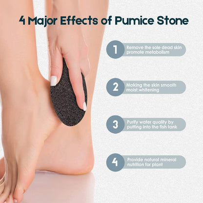 Vridale Pumice Stones for Feet Lava Pumice Stone Foot File Callus Removal Foot Scrubber for Hands Care Foot Exfoliation Dead Skin Remover with Handle Health & Beauty > Personal Care > Foot Care Vridale   