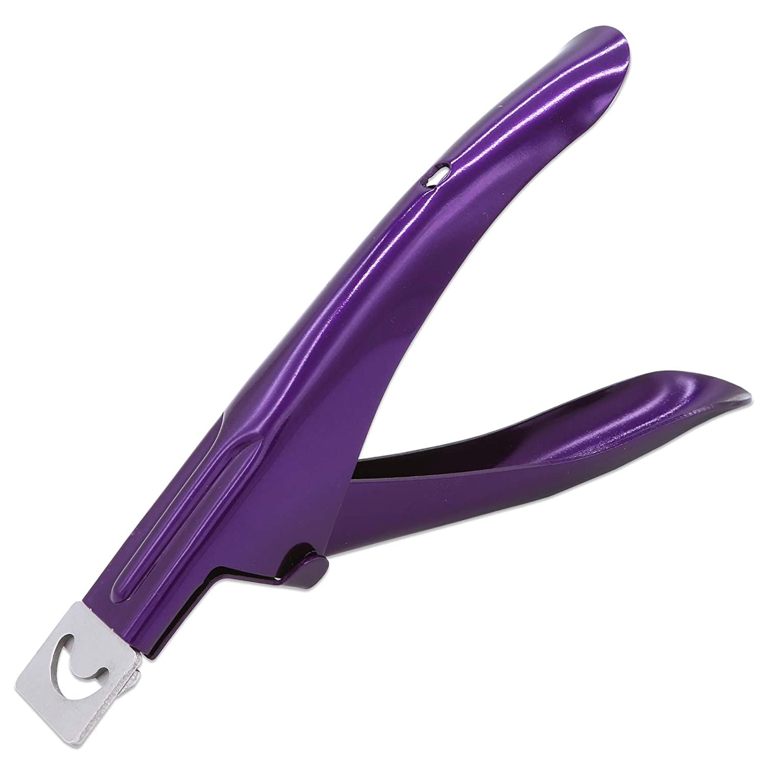 PANA USA Professional Stainless Steel Acrylic Nail Tips Clipper Cutter - False Nails/Fake Nails/Artificial Nails Trimmers for Nail Manicure Pedicure, Clip Tool for Home Nail Art DIY (Silver) Health & Beauty > Personal Care > Cosmetics > Cosmetic Tools > Nail Tools Pana Metallic Purple  