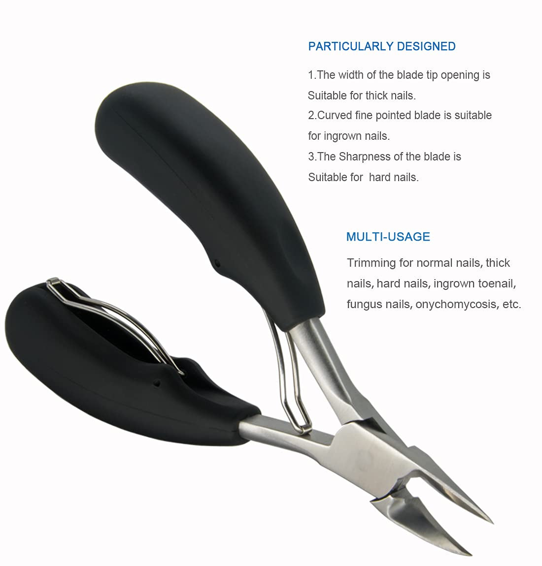 Toe Nail Clippers Tool for Thick Nails and Ingrown Toenails (Heavy Duty Toenail Clippers), One of the Large Nail Nipper,Especially Suitable for Seniors Health & Beauty > Personal Care > Cosmetics > Cosmetic Tools > Nail Tools Horsebang   