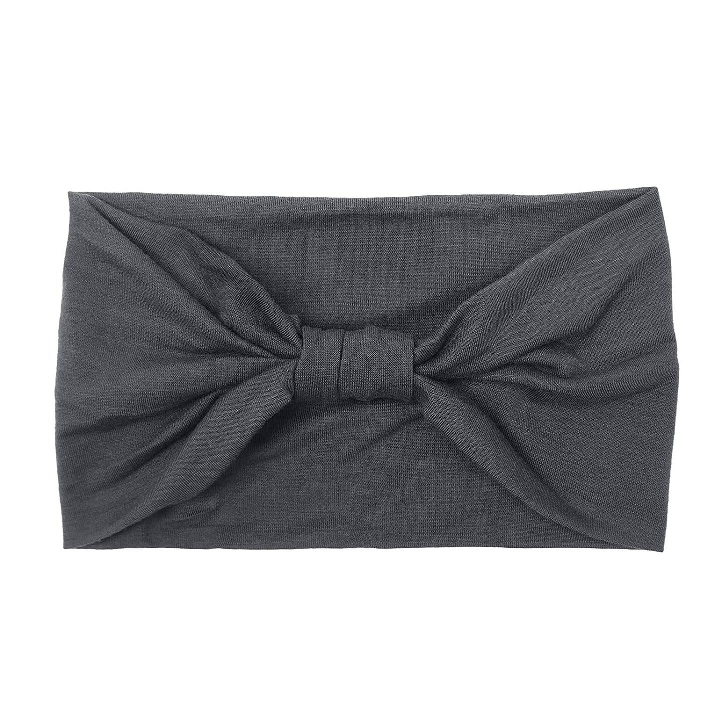 Wide Headbands for Women Black Stylish Head Wraps Boho Thick Hairbands Large African Sport Yoga Turban Headband Hair Accessories (Pack of 4) Apparel & Accessories > Clothing Accessories > Bandanas & Headties Huachi   