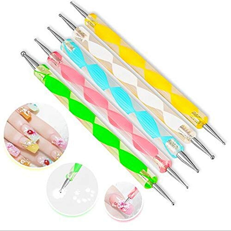 Goliton Nail Art Design Dotting Painting Drawing Polish Brush Pen Dotting Tools Set for Nail Art, Embossing Stylus for Painting (5PCS) Health & Beauty > Personal Care > Cosmetics > Cosmetic Tools > Nail Tools Goliton   