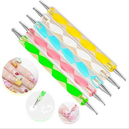 Goliton Nail Art Design Dotting Painting Drawing Polish Brush Pen Dotting Tools Set for Nail Art, Embossing Stylus for Painting (5PCS) Health & Beauty > Personal Care > Cosmetics > Cosmetic Tools > Nail Tools Goliton   