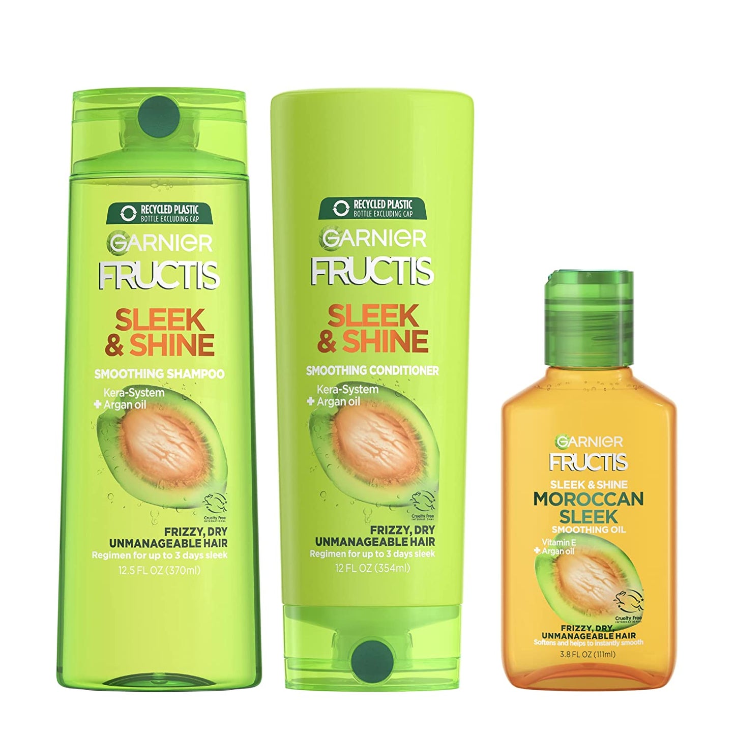 Garnier Hair Care Fructis Sleek and Shine Moroccan Oil Treatment, 3.75 Ounce (Pack of 2) Health & Beauty > Personal Care > Hair Care Garnier 3 Piece Set  
