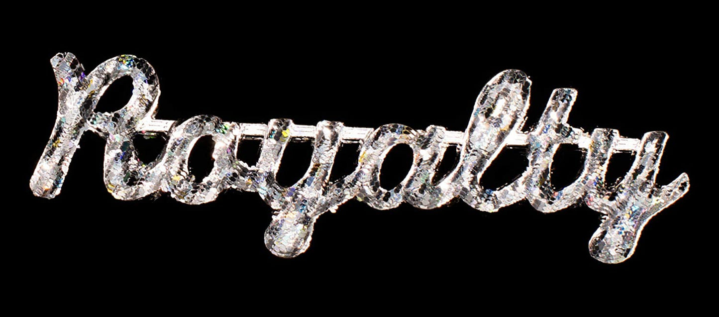 Prom Sash Set, 2 Sashes and 2 Glitter Royalty Pins Apparel & Accessories > Clothing Accessories > Sashes Anderson's   