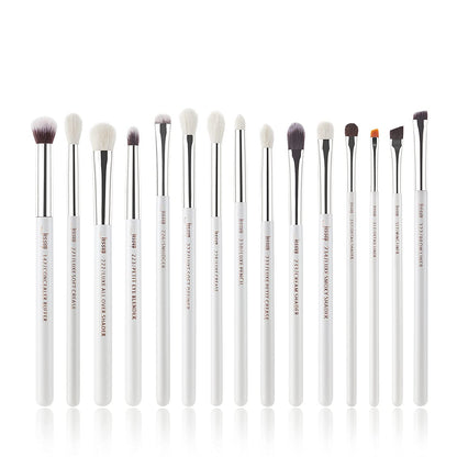 Jessup 15Pcs Professional Makeup Brushes Set Make up Brush Tools Kit Eye Liner Shader Wood Handle Natural-Synthetic Hair Brushes Pearl Black/Rose Gold T157 Health & Beauty > Personal Care > Cosmetics > Cosmetic Tools > Makeup Tools Jessup Pearl White/Silver  