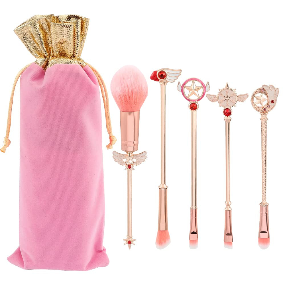 Magic Sakura Makeup Brushes Set - 8Pcs Cosmetic Makeup Brush Set Professional Tool Kit Set Pink Drawstring Bag Included (Sakura) (8Pcs) Health & Beauty > Personal Care > Cosmetics > Cosmetic Tools > Makeup Tools rongji jewelry 5 Pieces Set  