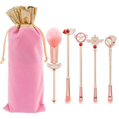 Magic Sakura Makeup Brushes Set - 8Pcs Cosmetic Makeup Brush Set Professional Tool Kit Set Pink Drawstring Bag Included (Sakura) (8Pcs) Health & Beauty > Personal Care > Cosmetics > Cosmetic Tools > Makeup Tools rongji jewelry 5 Pieces Set  