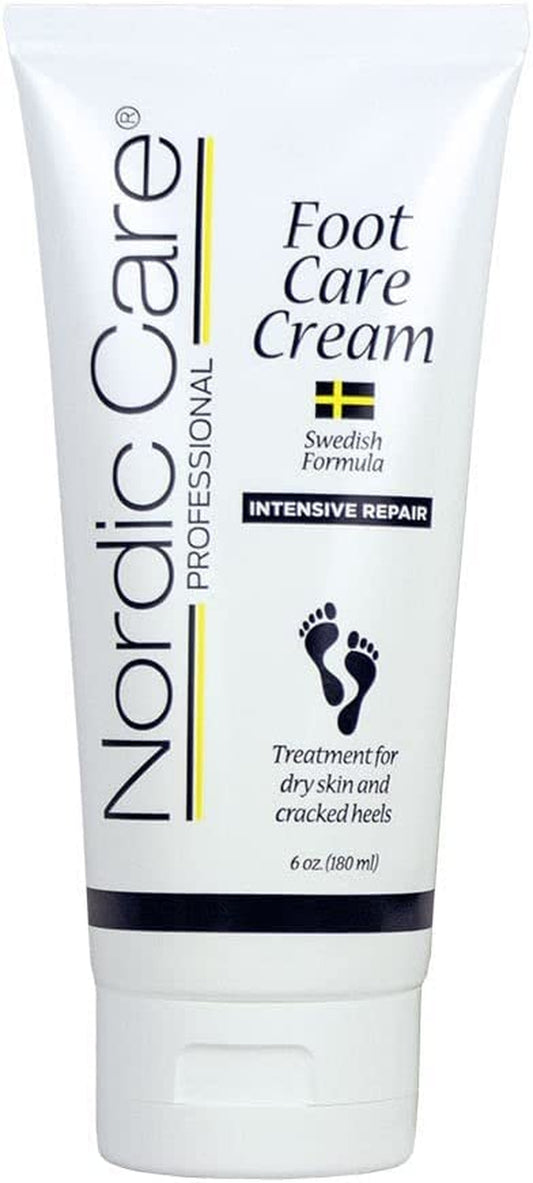 Nordic Care Foot Care Cream, 6 Oz. | Foot Lotion for Cracked & Dry Skin | for Dry Feet, Cracked Heels & Callus Removal | Hypoallergenic & Lanolin-Free | Essential Oils, Eucalyptus, Urea & Glycerin Health & Beauty > Personal Care > Foot Care Nordic Care   