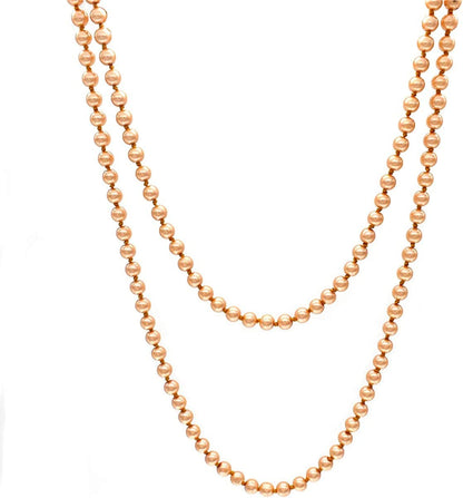 Big Pearl Necklace for Women Chunky Pearl Necklace and Earring Set Large Pearl Costume Necklace 1920S Pearl Necklace Faux Pearls Gatsby Accessories Champagne Pearl Necklace