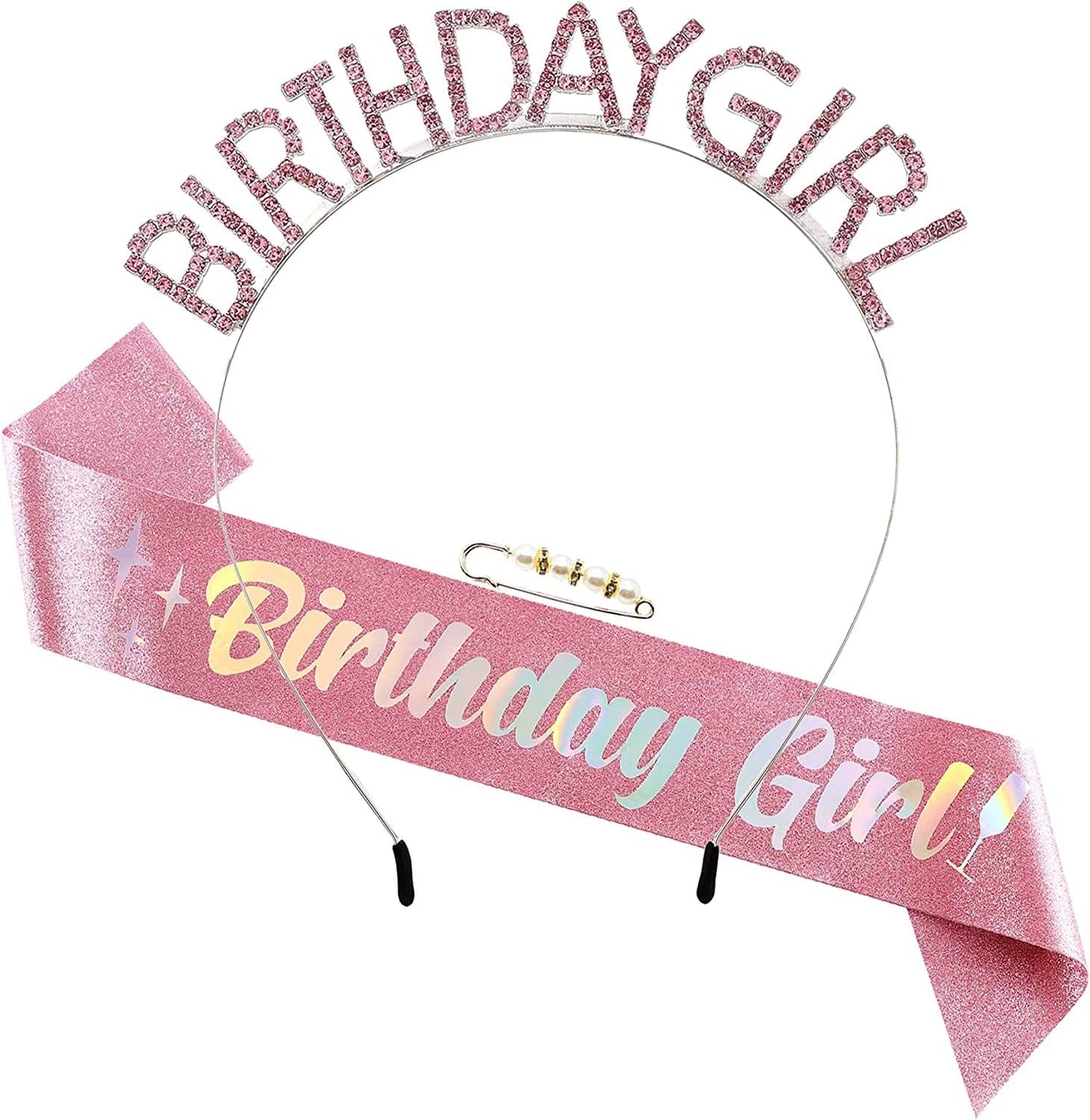 'Birthday Queen' Sash for Women and Girls,Gold Foil Soft Satin Black Sash,Sweet Happy Princess Party Decorations Gift,21St,30Th,40Th,50Th or Any Other Birthday Party Supplies Apparel & Accessories > Clothing Accessories > Sashes MGJSRNH Pink  