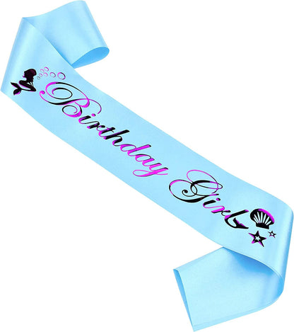 'Birthday Queen' Sash for Women and Girls,Gold Foil Soft Satin Black Sash,Sweet Happy Princess Party Decorations Gift,21St,30Th,40Th,50Th or Any Other Birthday Party Supplies Apparel & Accessories > Clothing Accessories > Sashes MGJSRNH Blue - Purple  