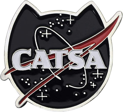 Black Cat Enamel Lapel Pin Funny Cute Cat Enamel Pins for Backpacks Hat Bags Chrismas Birthday Gift CATSA