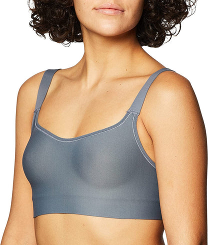 Black Sports Bra, Reversible Wireless Bra, Moisture-Wicking, Smoothtec Wirefree