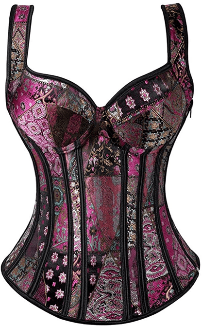 Blidece Women'S Sexy Boned Lace up Push up Shapewear Top Overbust Corset Bustier Apparel & Accessories > Clothing > Underwear & Socks > Lingerie Blidece   