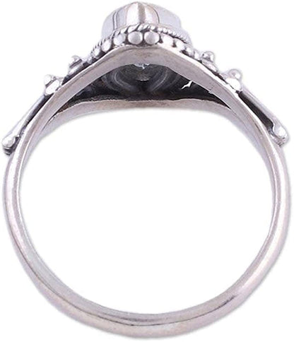 Blue Topaz .925 Sterling Silver Ring, Morning Luxury'