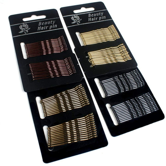 Bobby Pins Set of 96 - Hair Care High-Grade Clip, Multicolors Hairpin, Safe Rounded Tips, Peel-Resistant Double Coating, Ultra Durable Premium Bobbie Pins Set Health & Beauty > Personal Care > Hair Care Onwon   