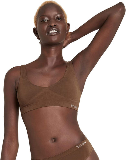 Body Ecowear Women'S Padded Shaper Bra, Wireless, Seamless Stretch, Soft Breathable, Bamboo Viscose Nude 6 - 1 Pack / Small